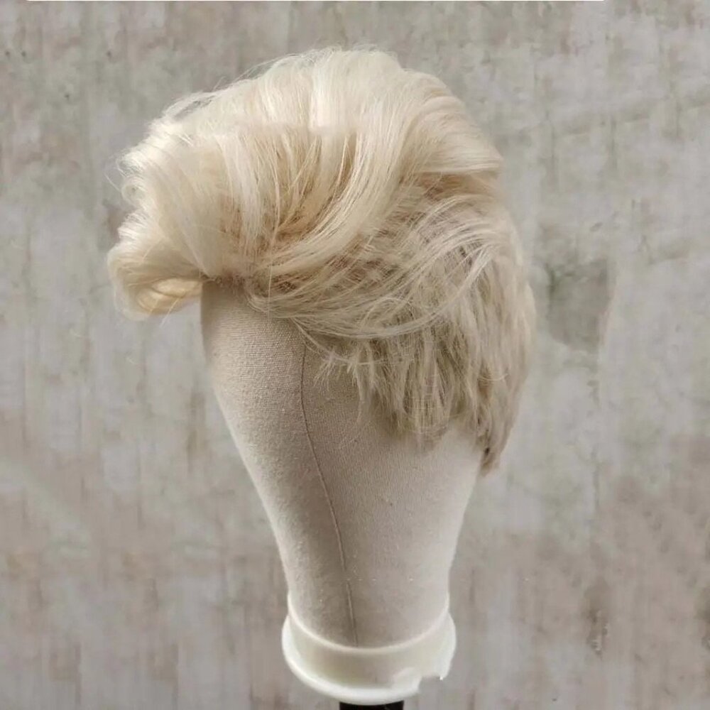 Ken Cosplay Costume Men's Blonde Barbie Synthetic Wig - Picture 3 of 6
